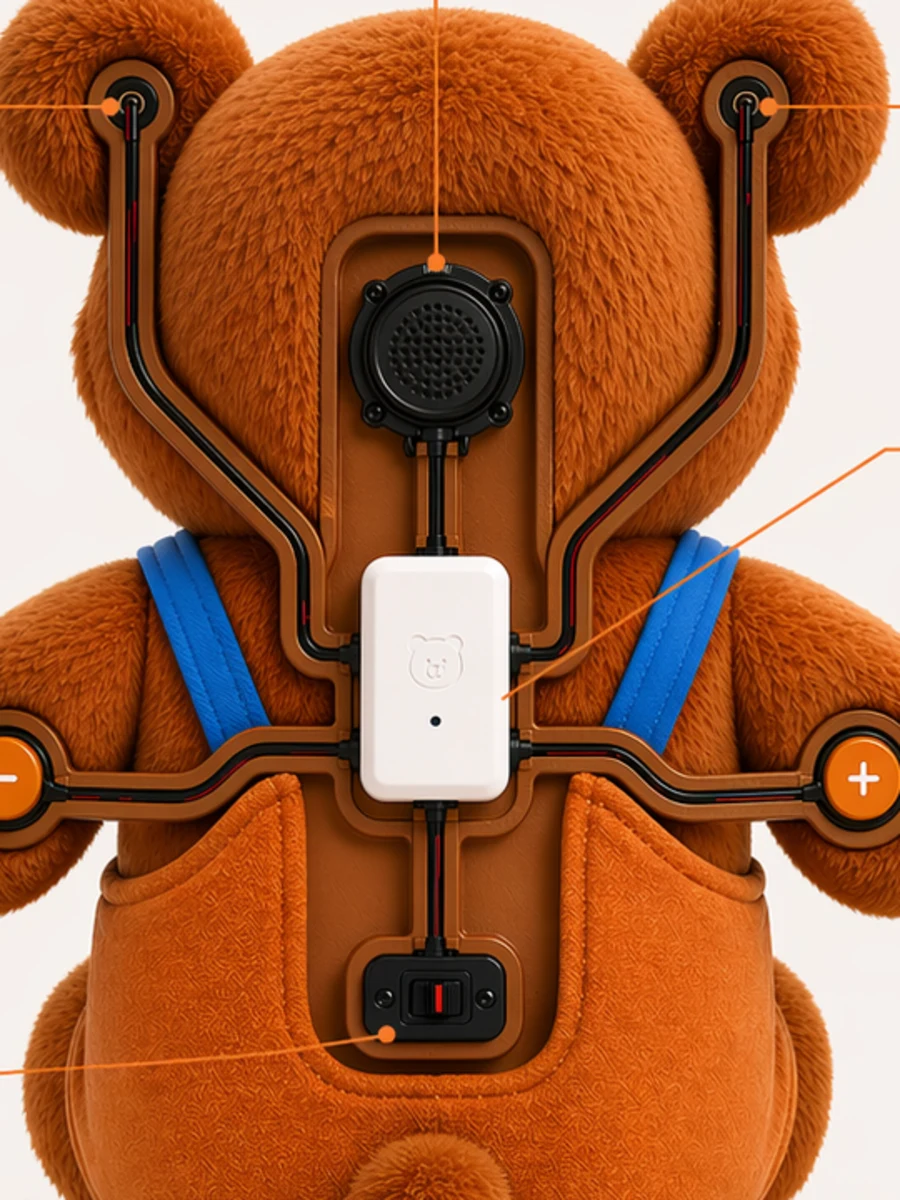 LifeToy reference voice hardware integrated into a plush toy